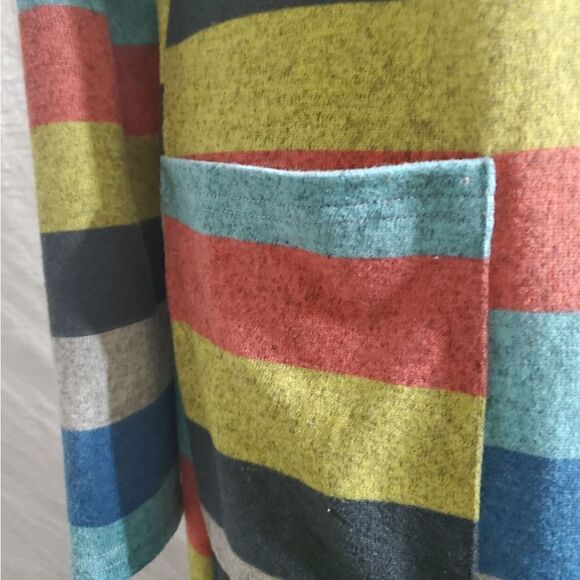 Grace & Emma NWOT Multi-colored Striped Cardigan Duster Size Small - Picture 8 of 10
